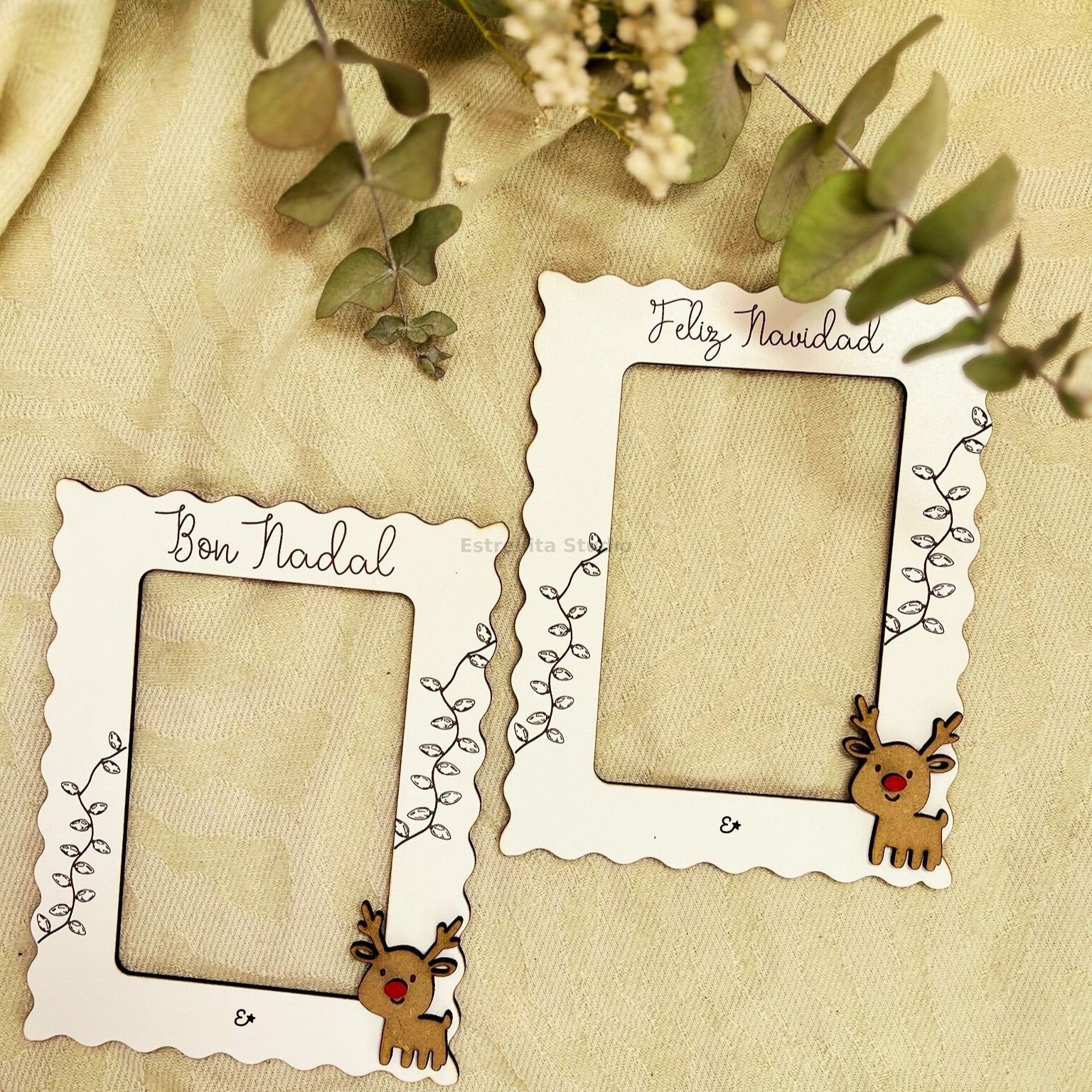 Marco de navidad 15x10 Rodolfo