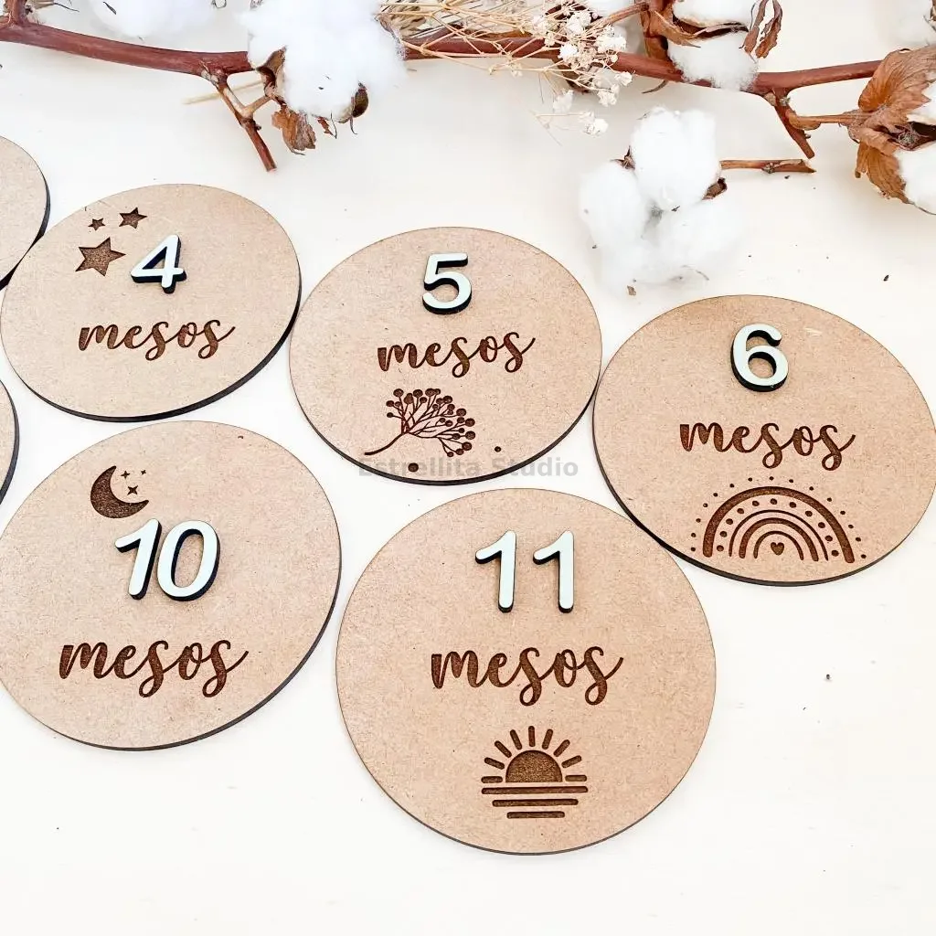 Discos de meses personalizados