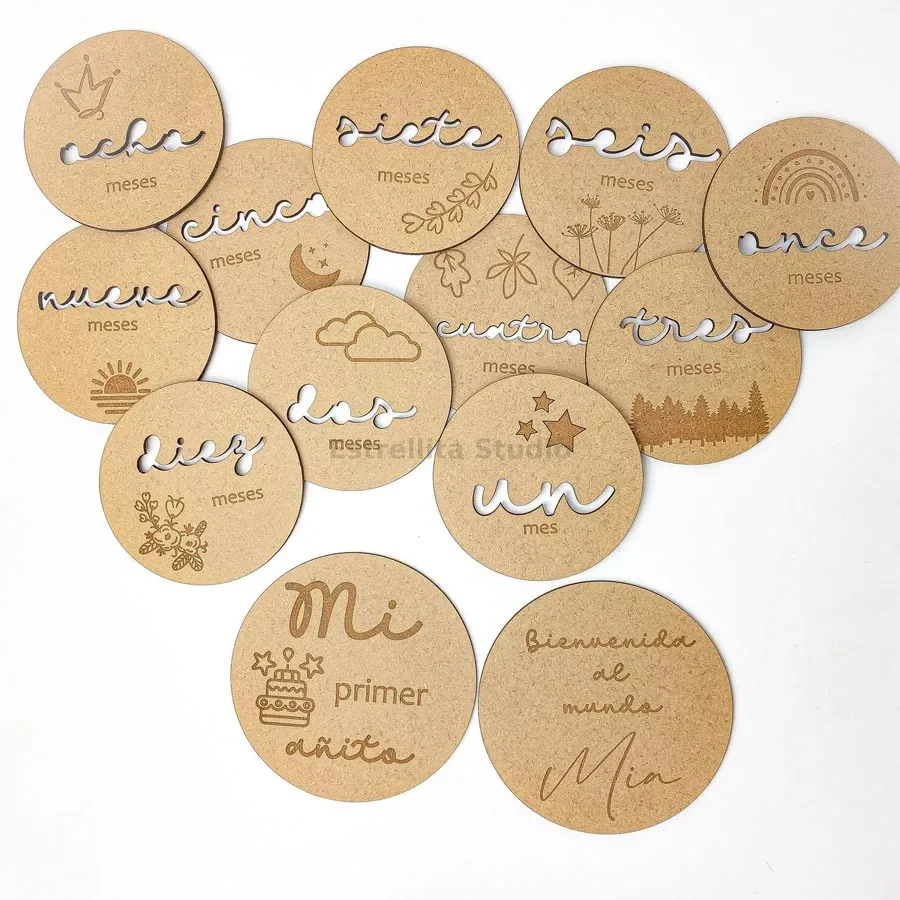 Discos de meses personalizados