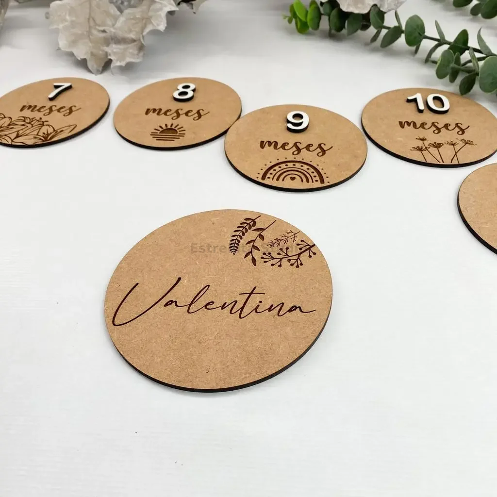 Discos de meses personalizados