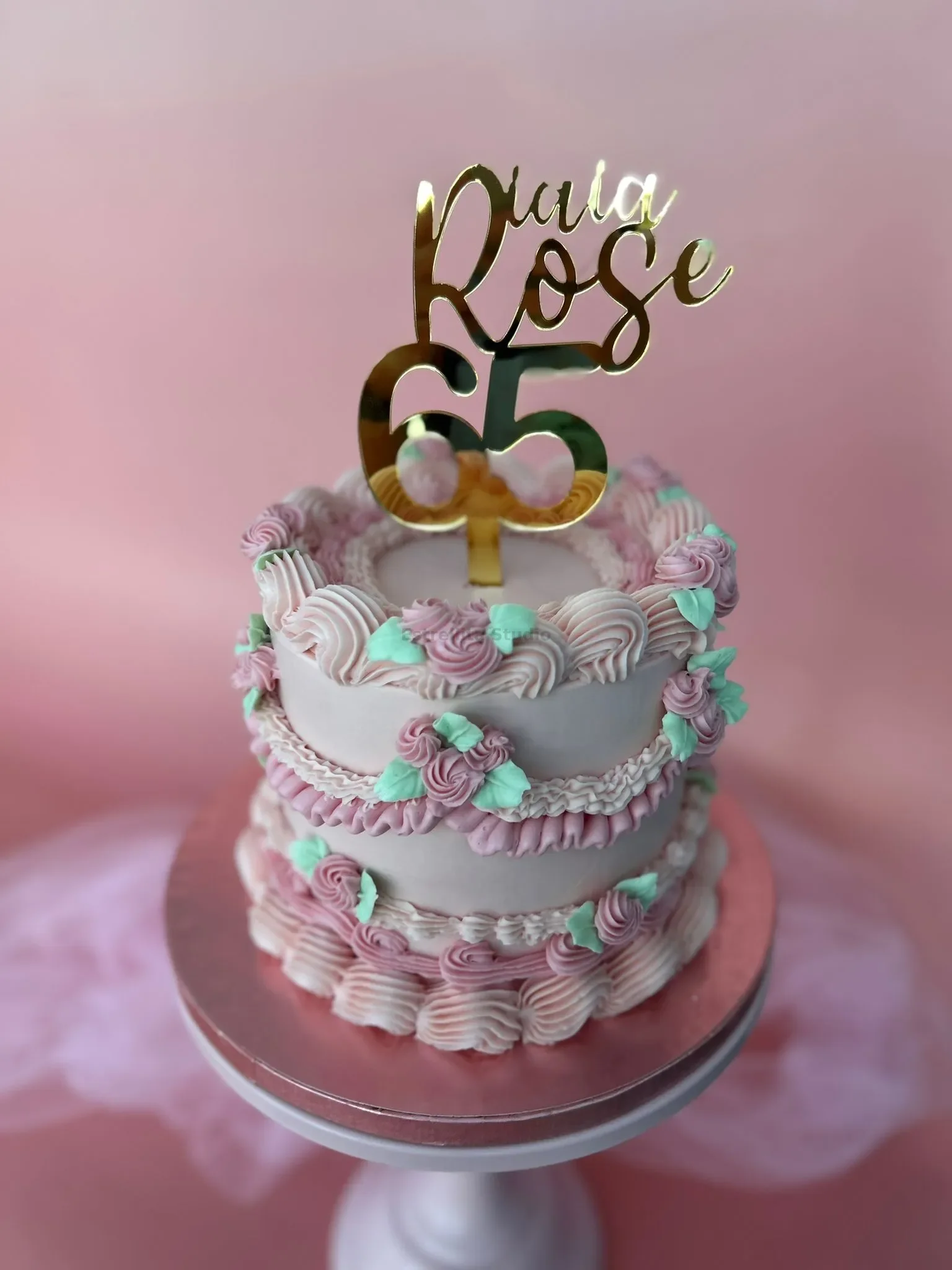 Cake topper metacrilato