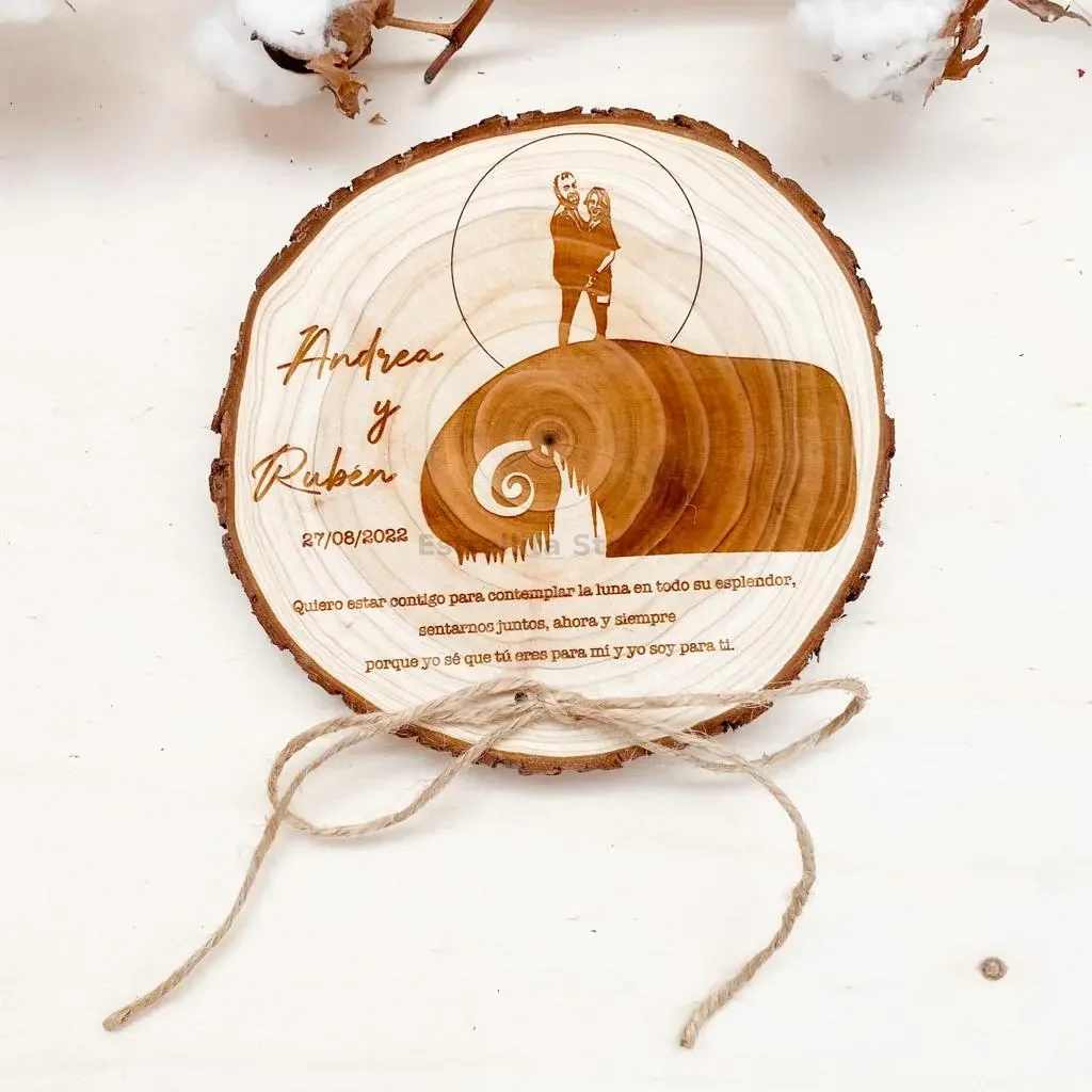 Porta Alianzas Rodaja de Madera