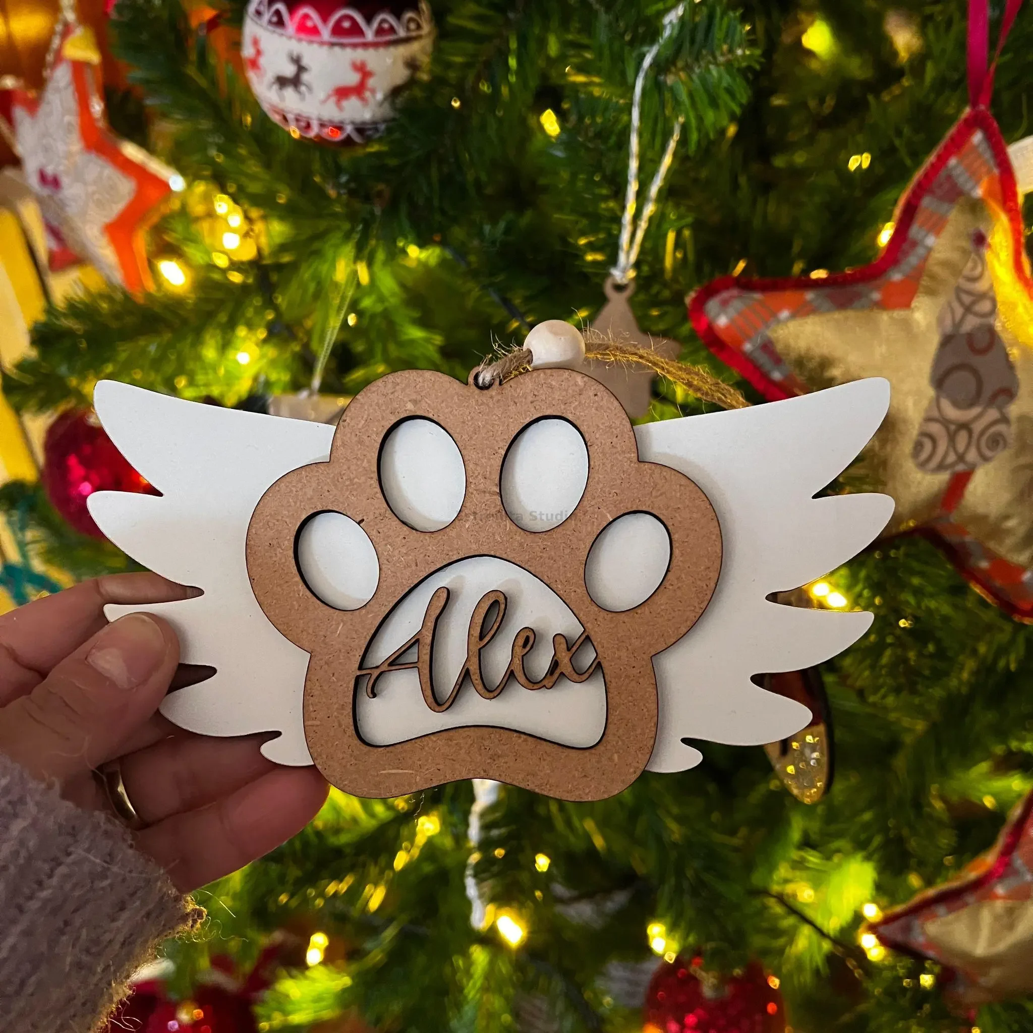 Bola con alas para recordar a tu mascota