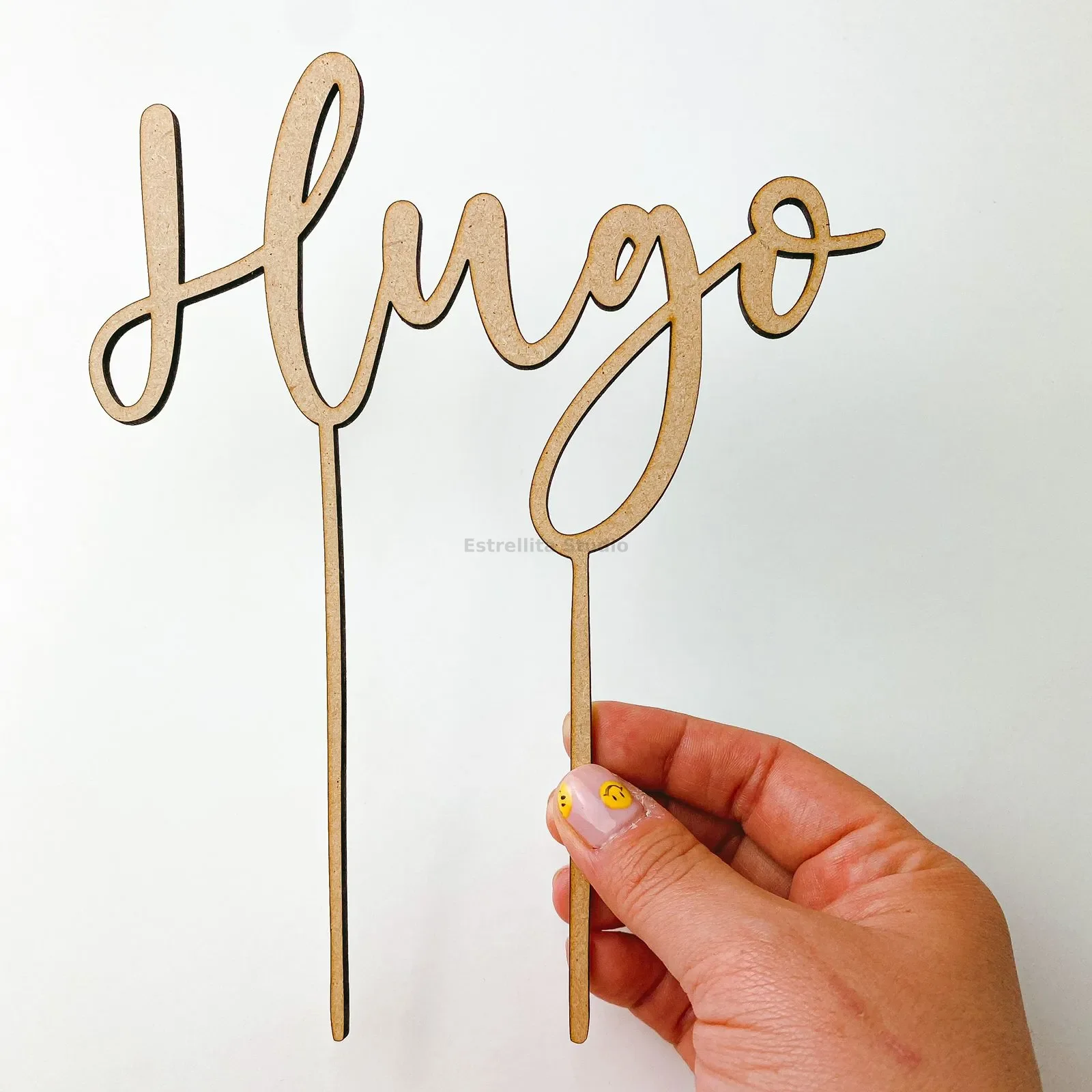 Cake topper madera